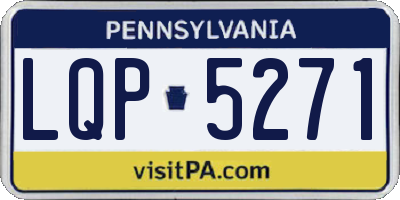 PA license plate LQP5271