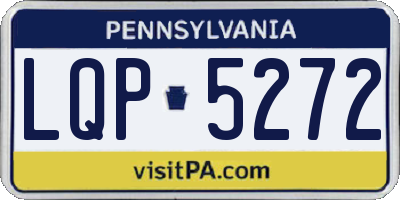 PA license plate LQP5272