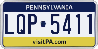 PA license plate LQP5411