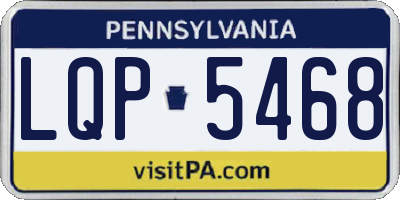 PA license plate LQP5468