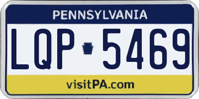 PA license plate LQP5469