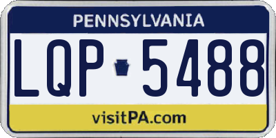 PA license plate LQP5488