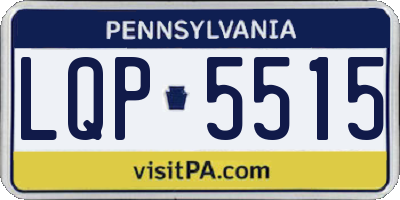 PA license plate LQP5515