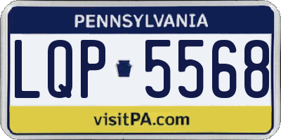 PA license plate LQP5568