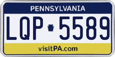 PA license plate LQP5589