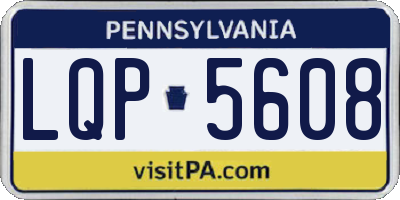 PA license plate LQP5608