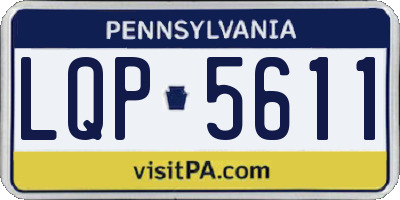 PA license plate LQP5611