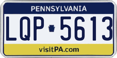 PA license plate LQP5613
