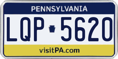 PA license plate LQP5620