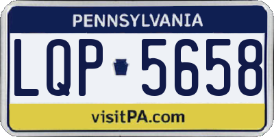 PA license plate LQP5658
