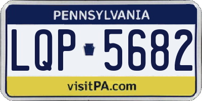 PA license plate LQP5682