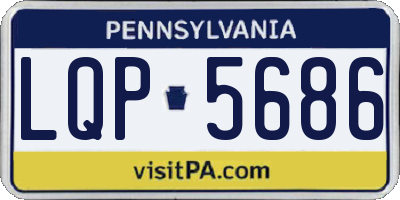 PA license plate LQP5686