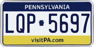 PA license plate LQP5697