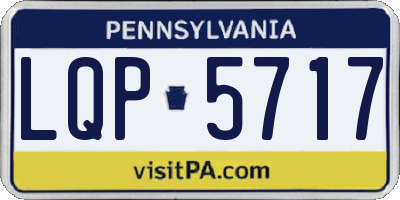 PA license plate LQP5717