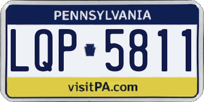 PA license plate LQP5811