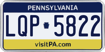 PA license plate LQP5822