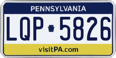 PA license plate LQP5826