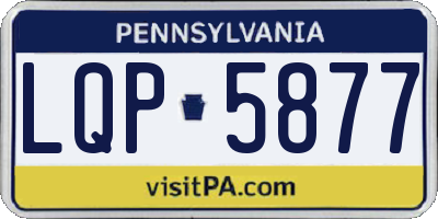 PA license plate LQP5877