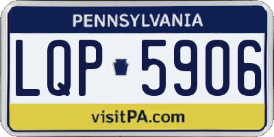 PA license plate LQP5906