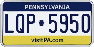 PA license plate LQP5950