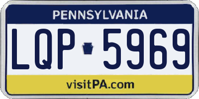 PA license plate LQP5969