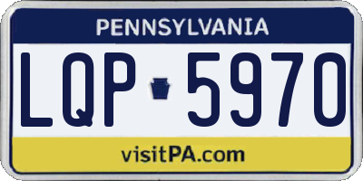 PA license plate LQP5970