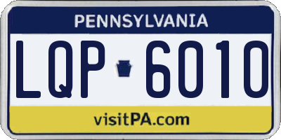 PA license plate LQP6010