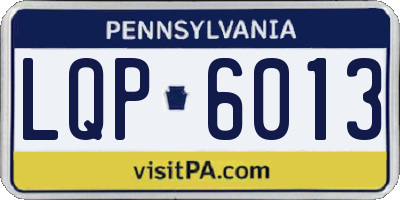 PA license plate LQP6013