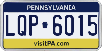 PA license plate LQP6015