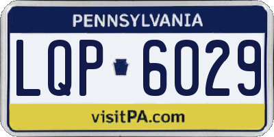 PA license plate LQP6029