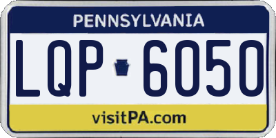 PA license plate LQP6050
