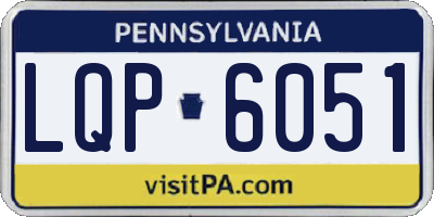 PA license plate LQP6051