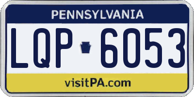 PA license plate LQP6053