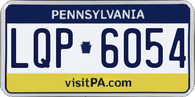 PA license plate LQP6054