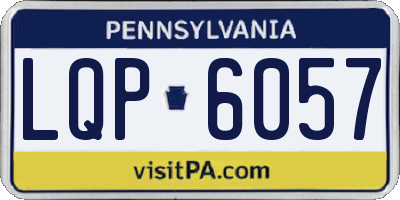 PA license plate LQP6057
