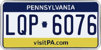 PA license plate LQP6076