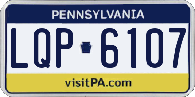 PA license plate LQP6107