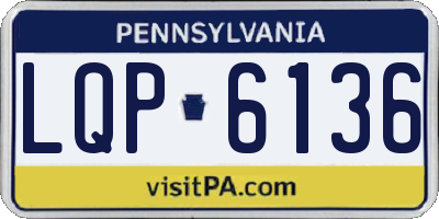 PA license plate LQP6136