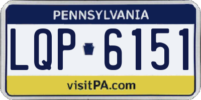 PA license plate LQP6151
