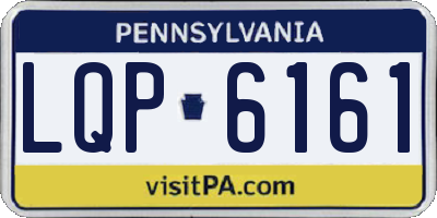 PA license plate LQP6161