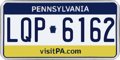 PA license plate LQP6162
