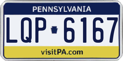 PA license plate LQP6167