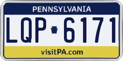 PA license plate LQP6171