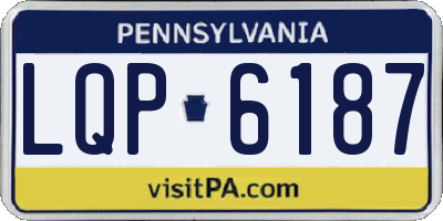 PA license plate LQP6187