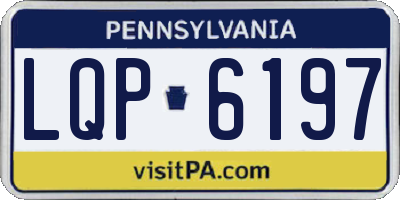 PA license plate LQP6197