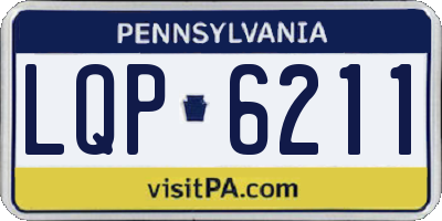 PA license plate LQP6211
