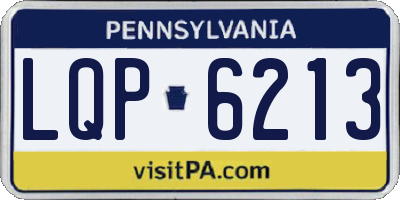 PA license plate LQP6213