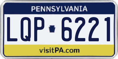 PA license plate LQP6221
