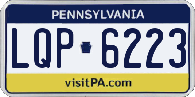 PA license plate LQP6223
