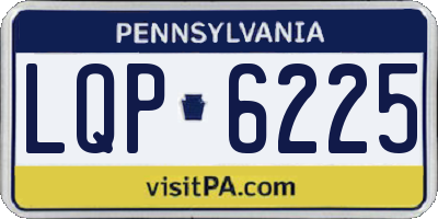 PA license plate LQP6225